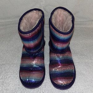 UGG Rainbow Fleece-Lined Boots Size 4